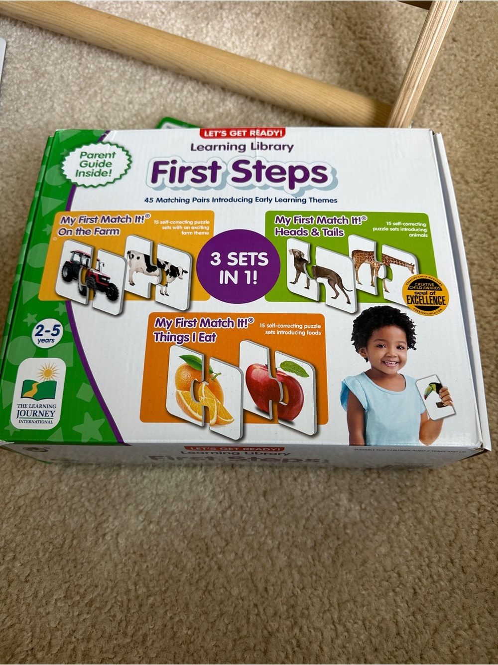 Learning Journey First Steps Match It Puzzle Set 3-in-1 Toddler 2-5 Years